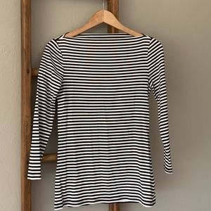 Striped Boatneck Top